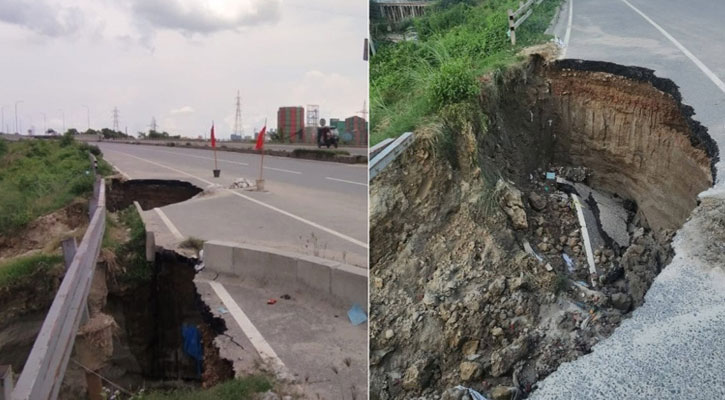 ৩ বছরেই ভেঙে গেল ৬০৯ কোটি টাকার শীতলক্ষ্যা সেতুর সংযোগ সড়ক